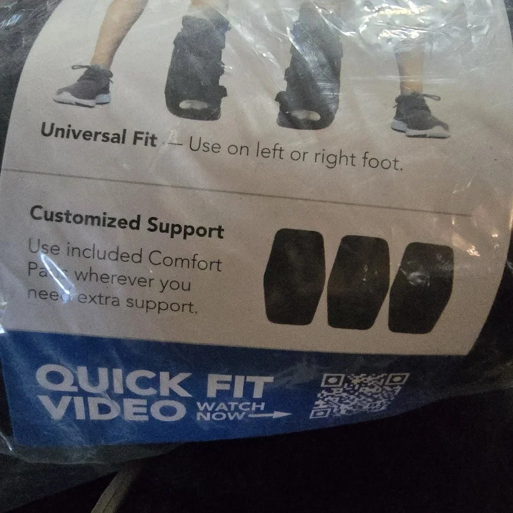 United Ortho USA14115 Short Air Cam Walker Fracture Boot, XS, Black